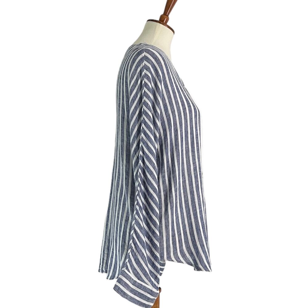 Rails Lily Top Striped Linen Blend Fisherman Core… - image 6